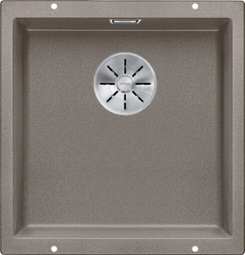 Subline 400-U kjøkkenvask, 43x46 cm, brun