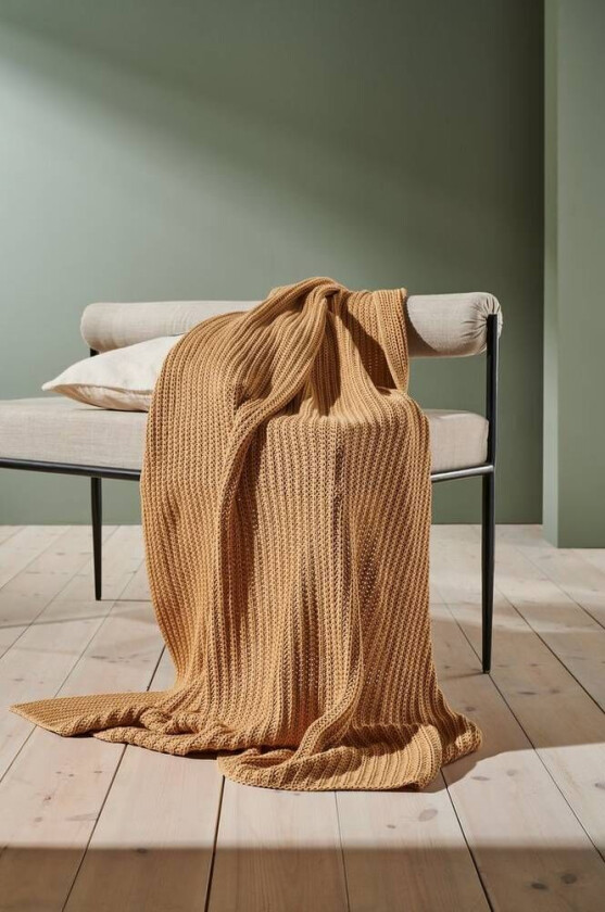 pledd - økologisk Gul