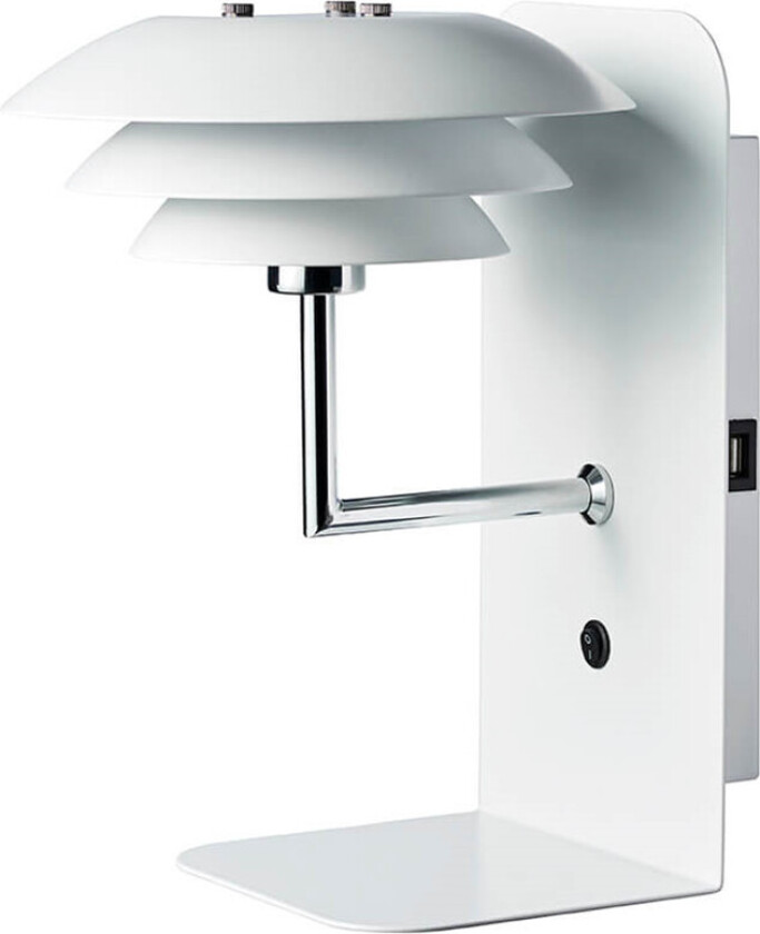 - DL20 USB Hylle inkl. Lampe Hvit