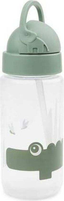 Done by deer Straw bottle Croco Green