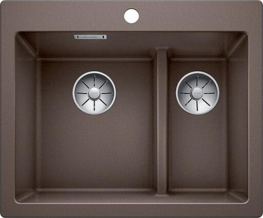 Pleon 6 Split UXI kjøkkenvask, 61,5x51 cm, brun
