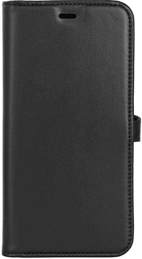 Samsung Galaxy S24+ (Plus) 2-i-1 Magnet Flip-Deksel i Ekte Skinn med Lommebok - Svart