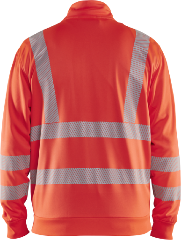 High vis Sweatshirt Full glidelås