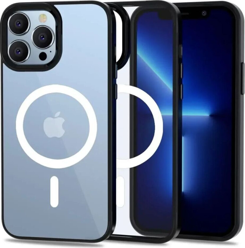 iPhone 13 Pro Tech-Protect Magmat Deksel - MagSafe Kompatibel - Gjennomsiktig / Svart