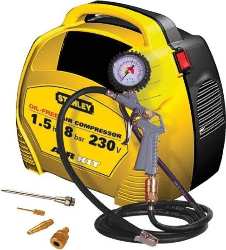 Stanley Oliefri kompressor AIR KIT OL 1,1KW 8 BAR STANLEY