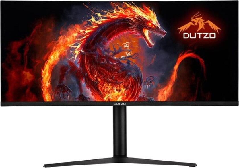 34" DUTZO G34-QG34RWI-B (DOT) - 3440x1440 - 165Hz - Nano IPS - Curved - 1 ms - Skjerm