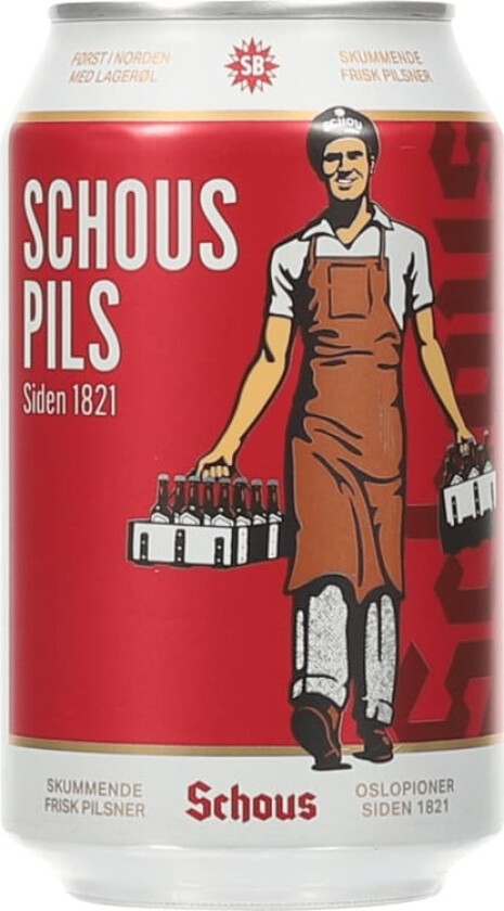 Schous Pilsner 0,33l boks