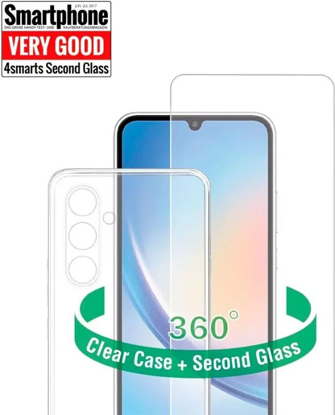 4smarts Samsung Galaxy S23 FE 4smarts Second Glass X-Pro 360° Protection Set (Deksel + Skjermbeskytter)