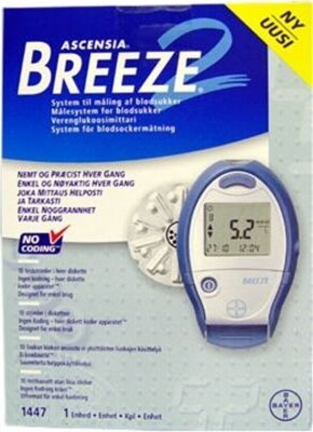 Bayer Breeze2 Blodsukkerap