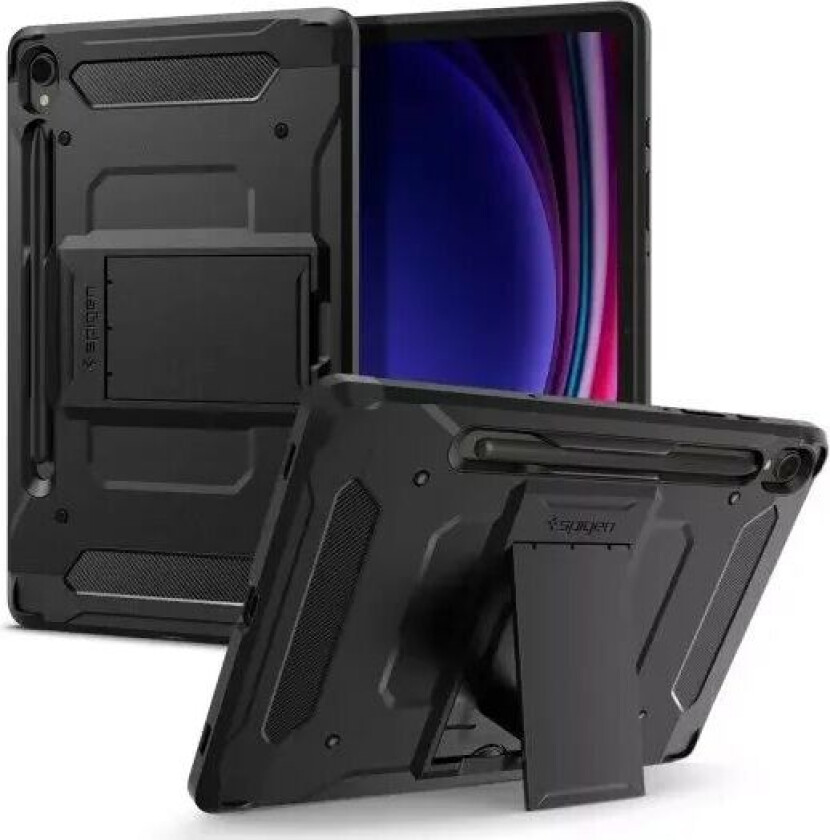 Samsung Galaxy Tab S9 Tough Armor Pro Deksel m. S-Pen Holder & Kickstand - Svart