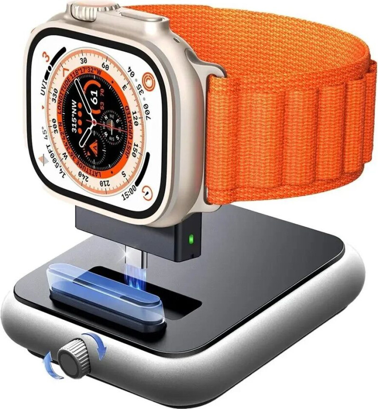 JR-WQW03 Magnetisk Trådløs Apple Watch Lader - Svart