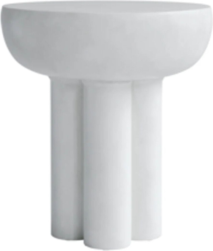 Crown sidebord tall Ø 45 cm Bone white