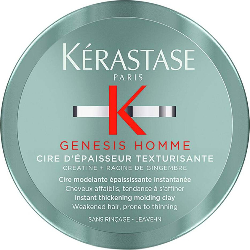 Genesis Homme Cire d'épaisseur Texturisante 75ml