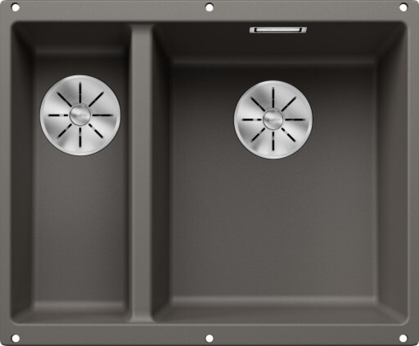 Subline 340/160-U UXI kjøkkenvask, 55,2x42,7 cm, grå
