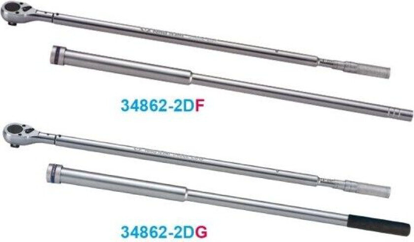 KING TONY MOMENTNØKKEL 1" 300-1500Nm METALLHÅNDTAK