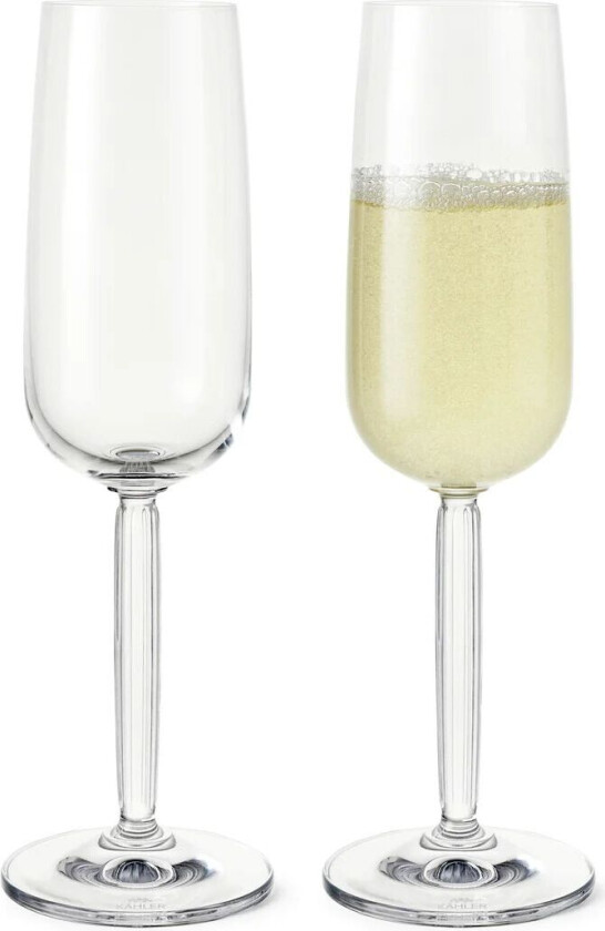 Hammershøi champagneglass 24 cl 2-pakning Klar