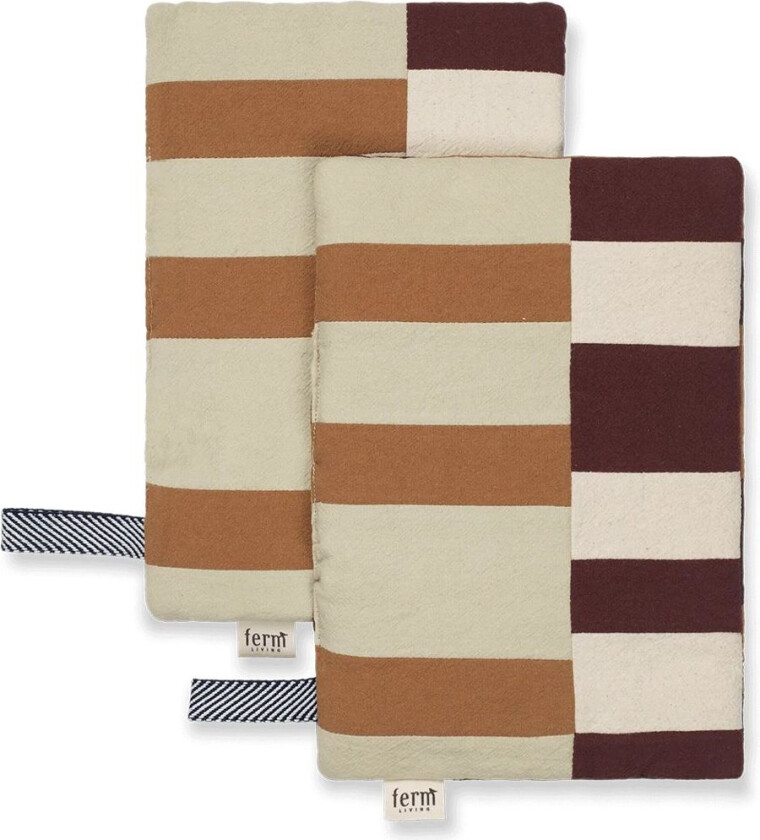 Section grytelapp 2-stk. Patchwork