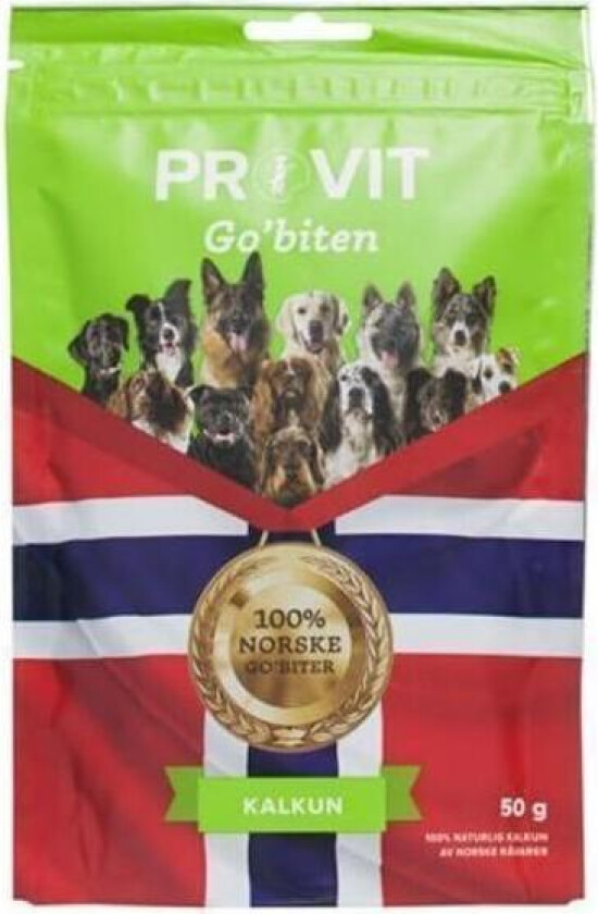 Go´biten frysetørket kalkun Godbiter til hund 50 g