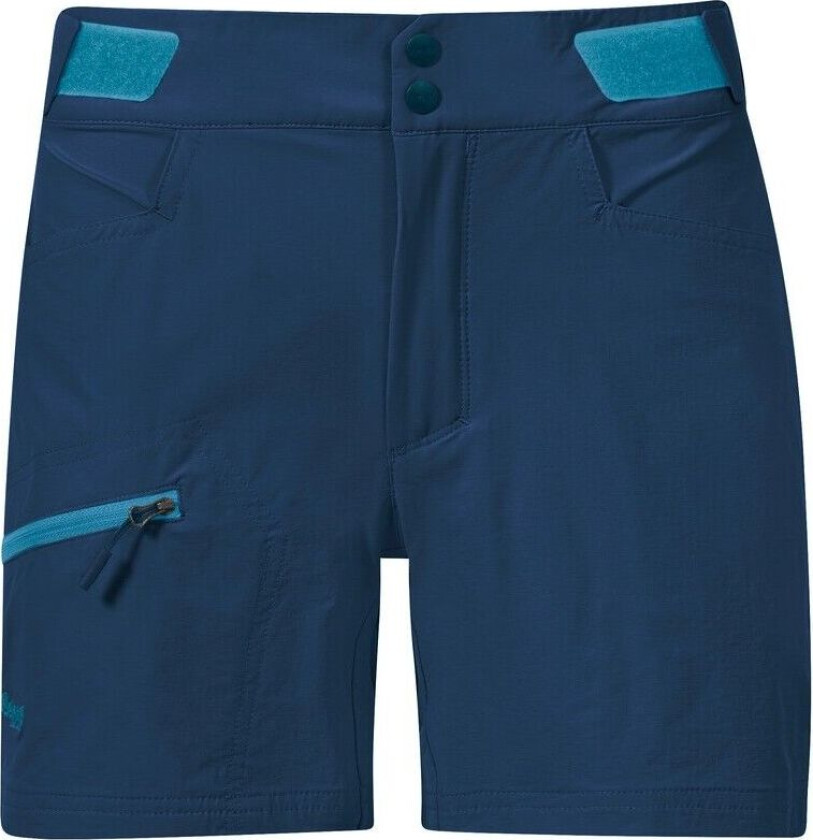Bergans Of Norway Cecilie Mountain Softshell Shorts Dame Deep Sea Blue/Solid Dark Grey S