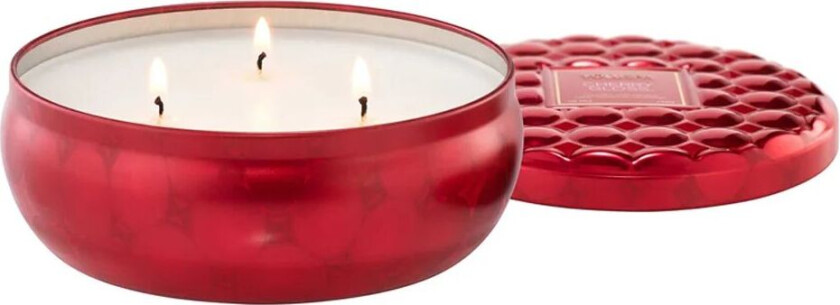 3-Wick Tin Candle Cherry Gloss - 340 g