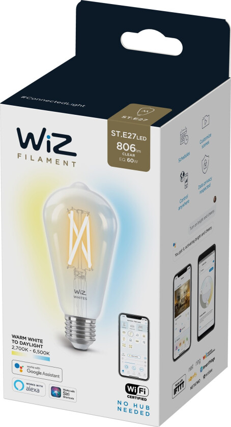 Lyskilde WA 6,7W ST64 E27 WiFi - 60414