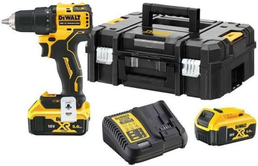 Dewalt DCD708P2T-QW Skrutrekker med batteri og lader