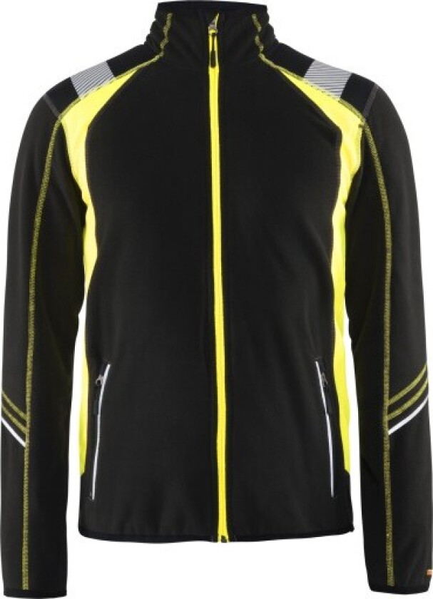 Blåkläder 499310109933L Fleecejakke svart/varselgul Str. L