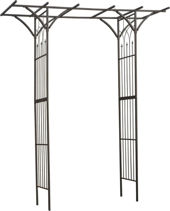 Hagebue metall 114x66x232 cm svart