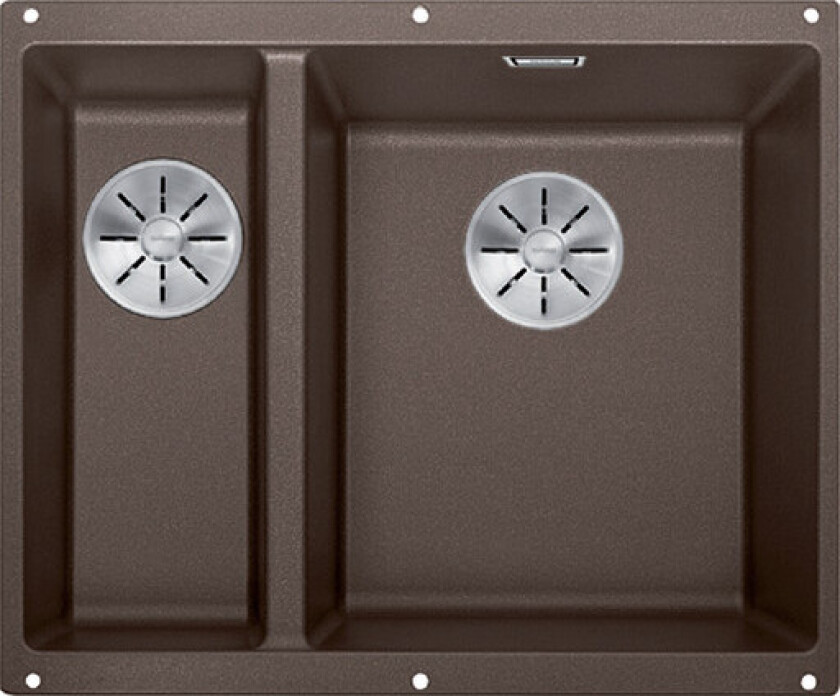 Subline 340/160-U kjøkkenvask, 55,5x46 cm, brun