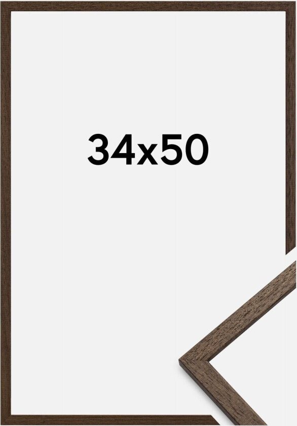 Ramme Edsbyn Akrylglass Valnøtt 34x50 Cm