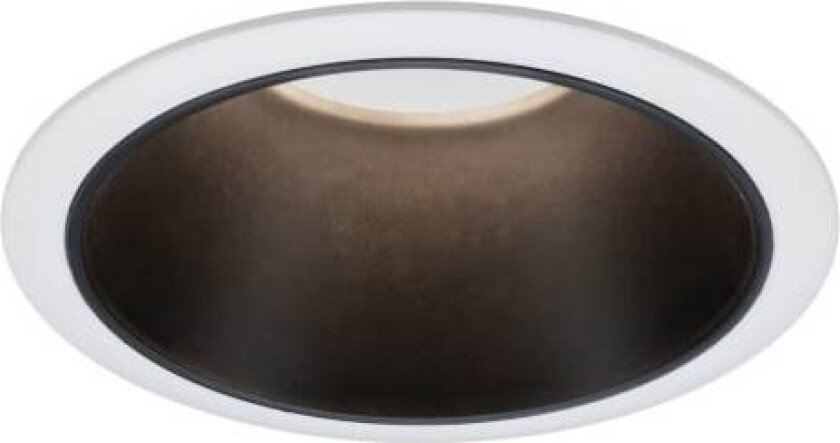 934.01, Innsunket spotlight, Ikke-utskiftbare pærer, 1 ampuller, 6,5 W, 460 lm, Sort, Hvit