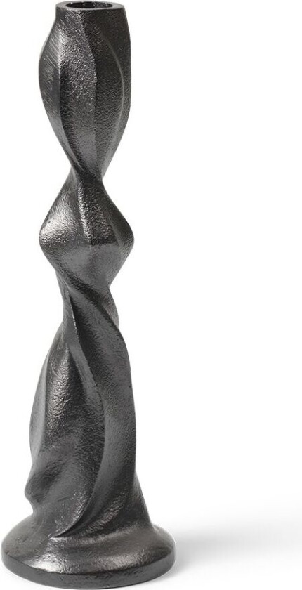 Gale lysestake 25 cm Blackened Aluminium