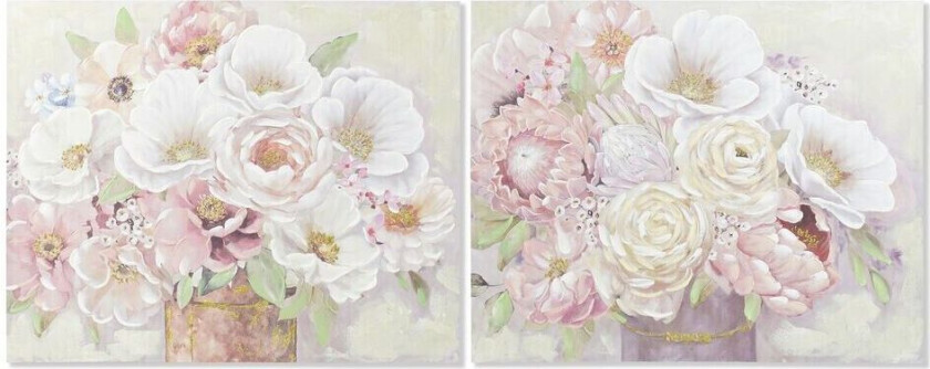 Maleri DKD Home Decor Vase 100 x 3 x 80 cm Shabby Chic (2 kvanta)