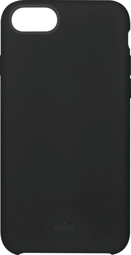 iPhone SE (2022/2020)/8/7 Puro Icon Silikondeksel - Svart