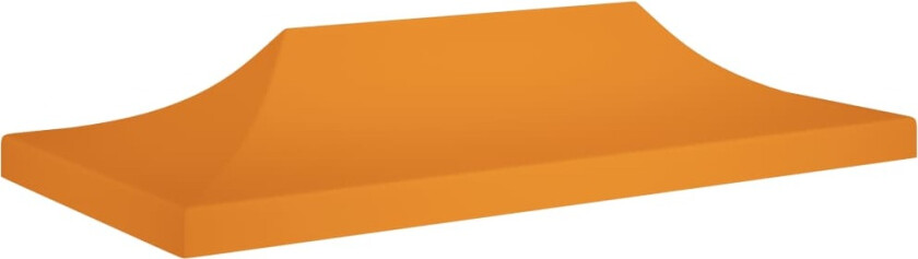 Teltduk for festtelt 6x3 m oransje 270 g/m²