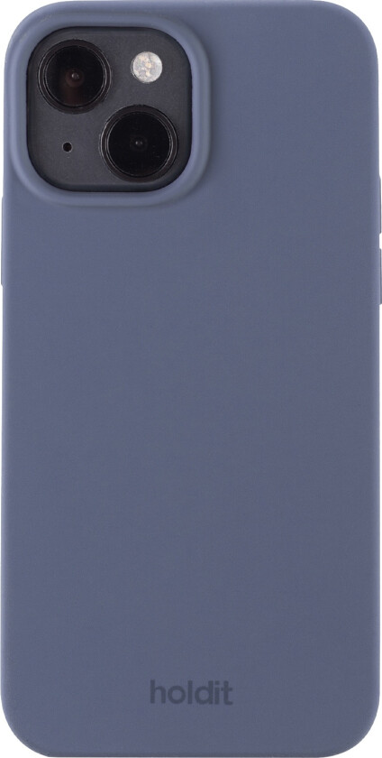 Holdit iPhone 15 Soft Touch Silikon Deksel - Pacific Blue