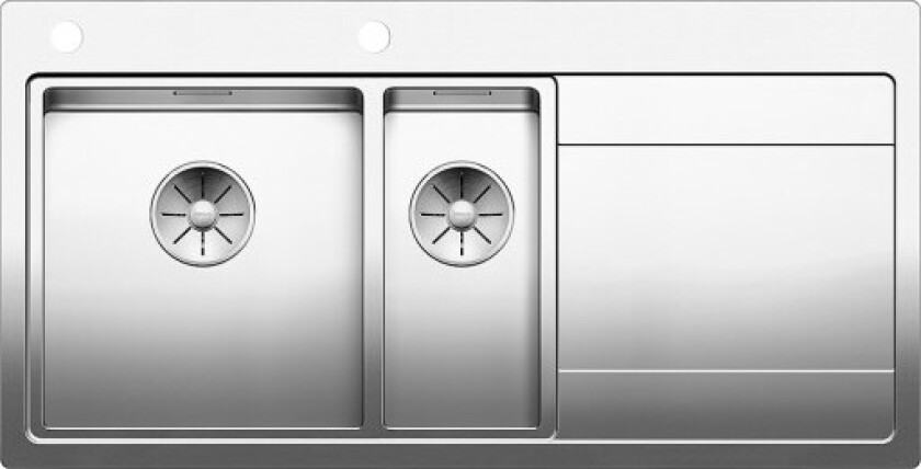 Bilde av Divon II 6 S-IF kjøkkenvask, 100x51 cm, rustfritt stål