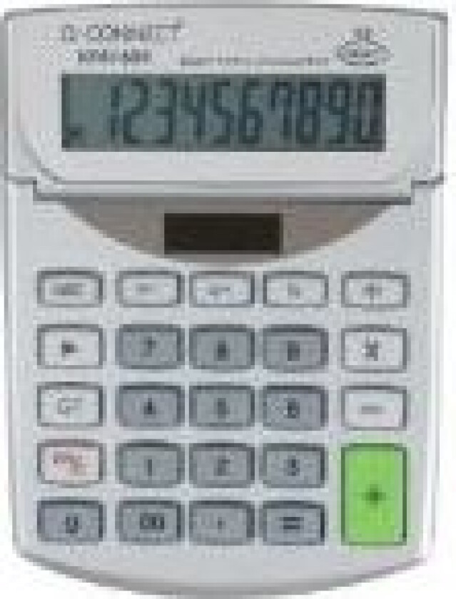 Lommeregner Q-Connect med justerbart display solcelle og batteri L138xB103xH31mm,1 stk