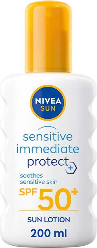 Nivea Protect & Sensitive Soothing Spray SPF50+, 200 ml Nivea Solkrem