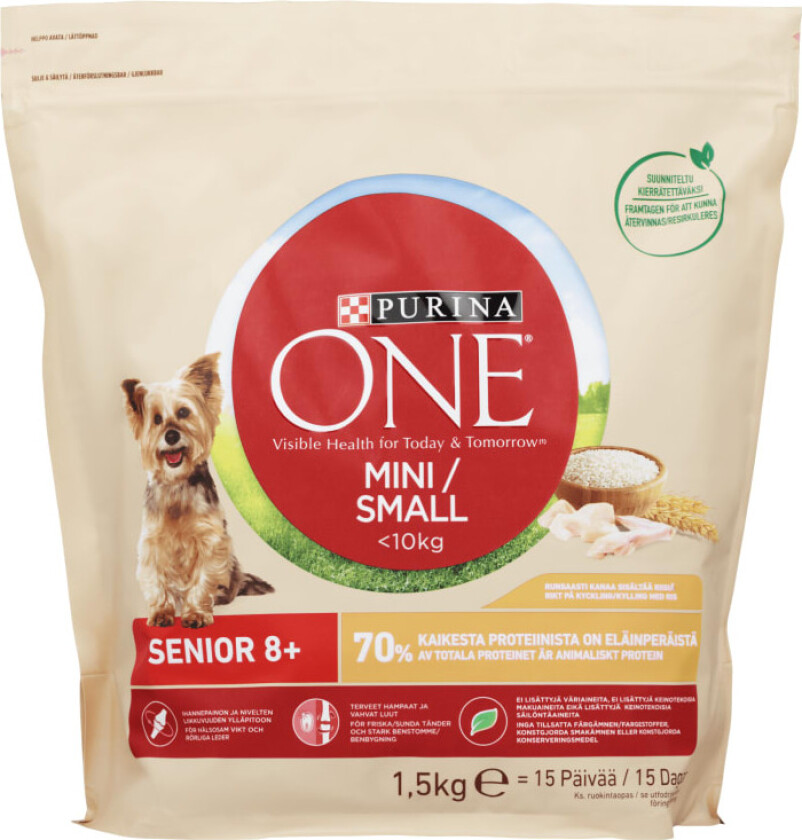 Bilde av Purina One Small Dog Senior 1,5kg