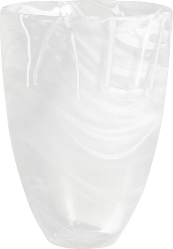 Contrast vase 200 mm Hvit-hvit