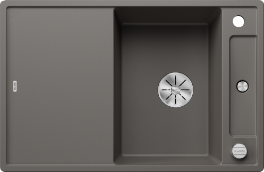 Axia III 45S MXI kjøkkenvask, 78x51cm, grå