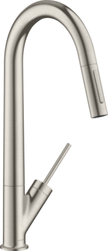 Axor Starck kjøkkenarmatur, uttrekkbar tut, steel