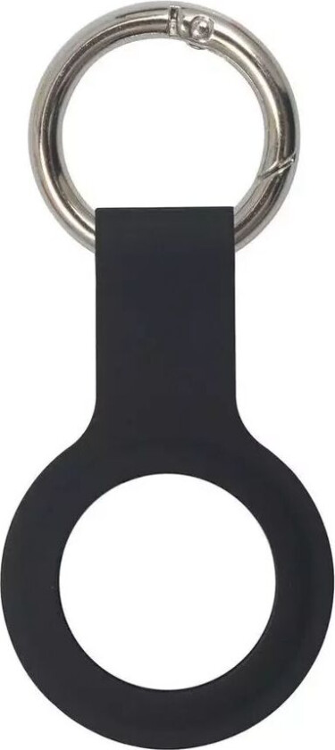Silikon Deksel til AirTag m. Nøkkelring - Svart