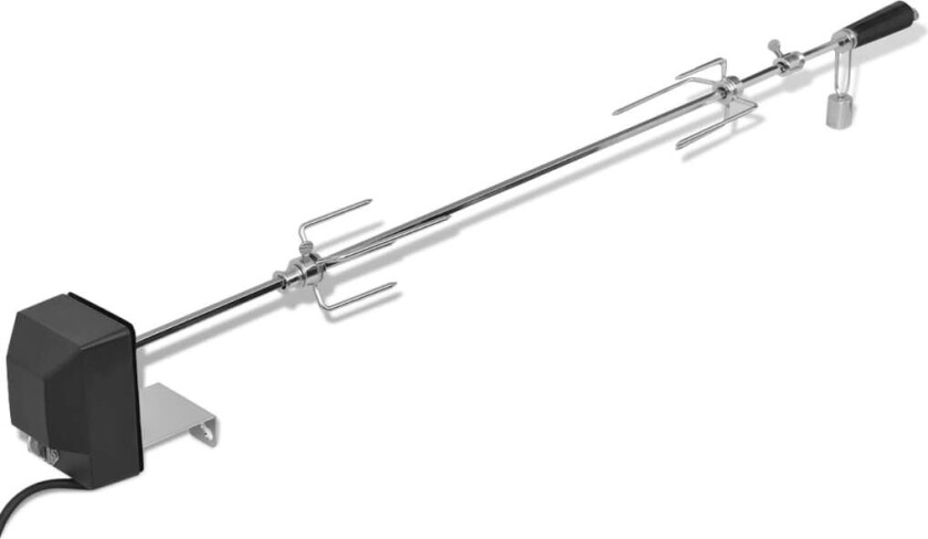 BBQ Rotisserie-spyd med Motor Stål 1000 mm