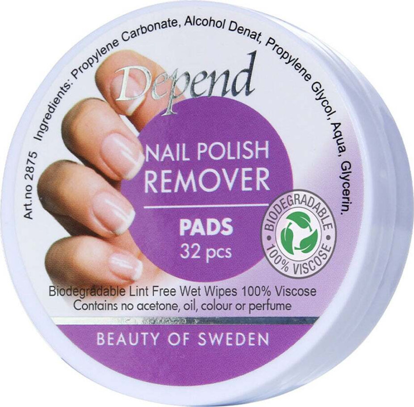 Nail Polish Remover Pads 32 pcs