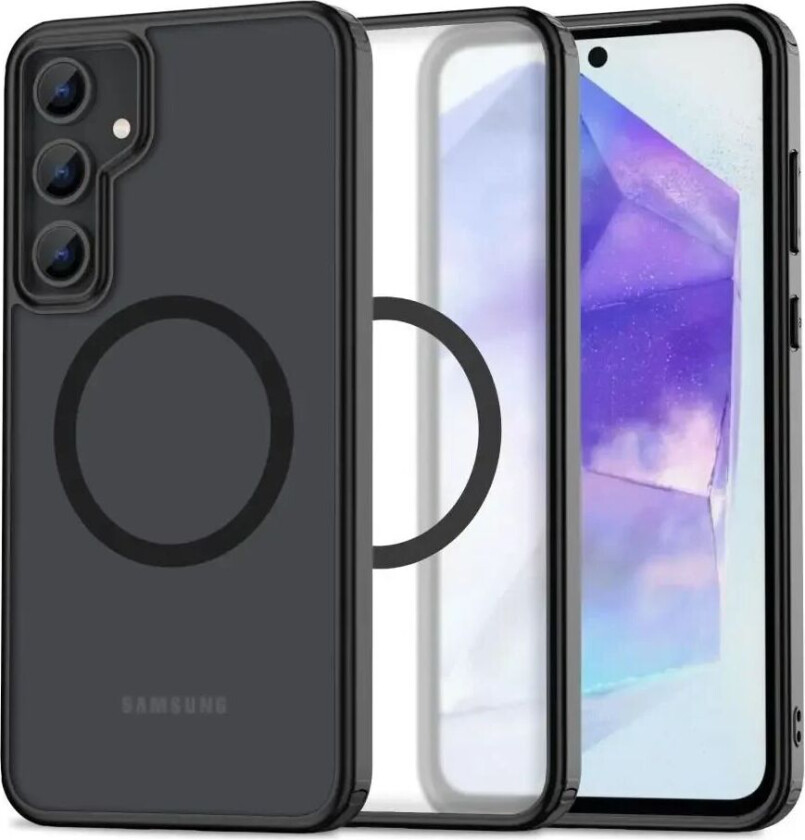 Samsung Galaxy A55 (5G) Tech-Protect Magmat Deksel - MagSafe Kompatibel - Mat Svart