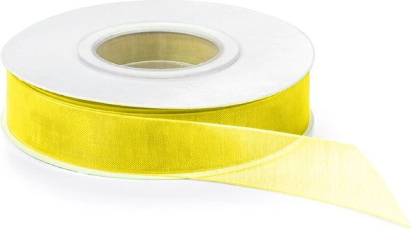 Gavebånd Organza 40m - Gul