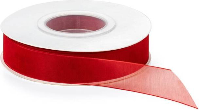 Gavebånd Organza 40m - Rød