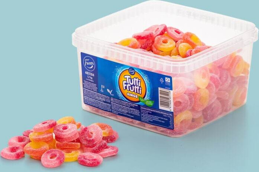 Tutti Frutti Rings Smågodt 1,7 kg